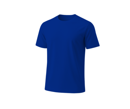 Men’s 100% Bright Royal Cotton Round Neck T-Shirt – Premium Comfort & Style