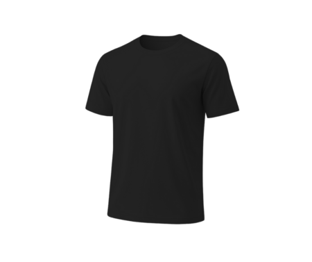 Men’s 100% Black Cotton Round Neck T-Shirt – Premium Comfort & Style