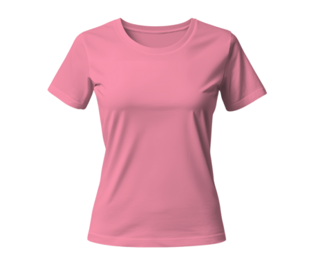 Women's Pure Cotton - Elastane Baby Pink Round Neck T-Shirt – Premium Comfort & Style