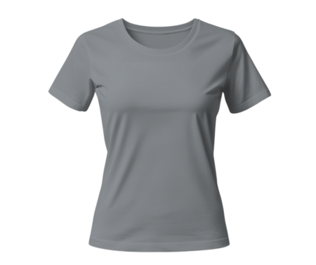 Women's Pure Cotton - Elastane Malenga Grey Round Neck T-Shirt – Premium Comfort & Style