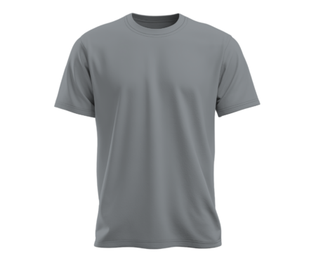Men's Pure Cotton - Elastane Malenga Grey Round Neck T-Shirt – Premium Comfort & Style
