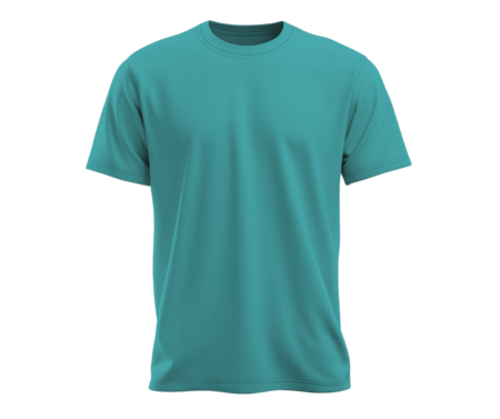 Men's Pure Cotton - Elastane T- Blue Round Neck T-Shirt – Premium Comfort & Style