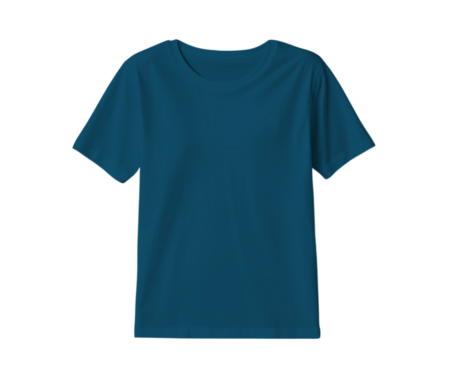 Women’s 100% Petrol Blue Round Neck T-Shirt – Premium Comfort & Style