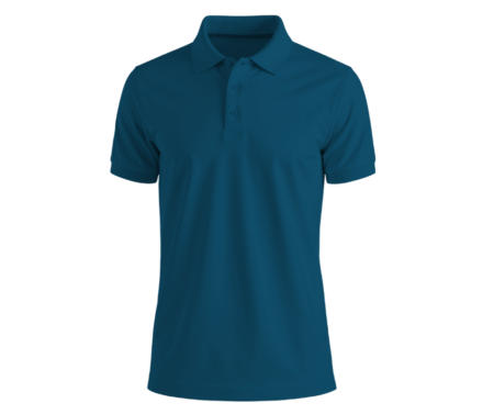 Unisex 100% Cotton Polo T-Shirt – Petrol Blue Premium Comfort & Style