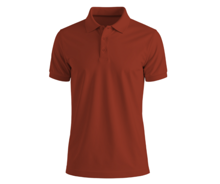 Unisex 100% Cotton Polo T-Shirt – Rust Brown Premium Comfort & Style