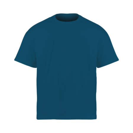 Unisex 100% Cotton Oversized T-Shirt – Petrol Blue Premium Comfort & Style